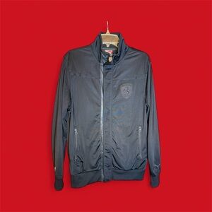 Men's Ferrari x Puma Track Jacket in Black on Black